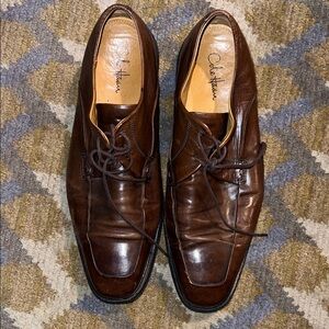 Cole Haan Men's Dark Brown Leather Lace-Up Oxfords